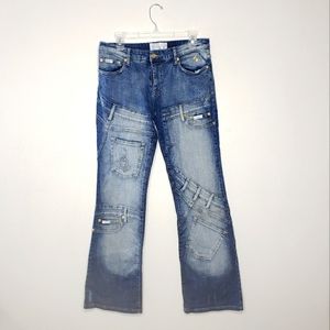 Vintage Baby Phat Patchwork Franken-Jeans Y2K Size 11